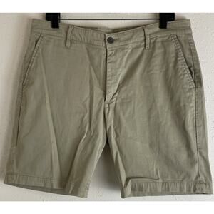 Adriano Goldschmied AG The Wanderer Shorts 34 Tan Khaki Chino Preppy Cotton 8.5”